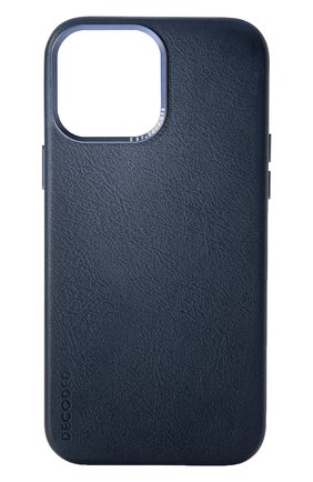 Кожаный чехол magsafe для iphone 13 pro DECODED темно-синего цвета, арт. D22IPO61PBC6MNY | Фото 1 (Женское Кросс-КТ: Кожа iPhone; Материал: Натуральная кожа)
