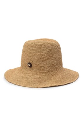 Женская соломенная шляпа INVERNI светло-бежевого цвета, арт. 4458 CP | Фото 1 (Материал: Растительное волокно)