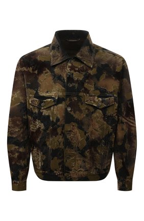 Мужская джинсовая куртка DOLCE & GABBANA хаки цвета по цене 153500 руб., арт. G9W03D/G8EV3 | Фото 1 Мужская джинсовая куртка DOLCE & GABBANA хаки цвета, арт. G9W03D/G8EV3 | Фото 1 (Материал внешний: Хлопок, Деним; Длина (верхняя одежда): Короткие; Рукава: Длинные; Кросс-КТ: Деним, Куртка; Стили: Милитари)