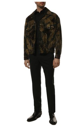 Мужская джинсовая куртка DOLCE & GABBANA хаки цвета по цене 153500 руб., арт. G9W03D/G8EV3 | Фото 2 Мужская джинсовая куртка DOLCE & GABBANA хаки цвета, арт. G9W03D/G8EV3 | Фото 2 (Материал внешний: Хлопок, Деним; Длина (верхняя одежда): Короткие; Рукава: Длинные; Кросс-КТ: Деним, Куртка; Стили: Милитари)