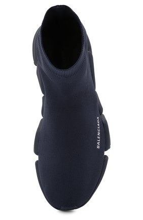 Мужские текстильные кроссовки speed 2.0 BALENCIAGA темно-синего цвета, арт. 617239/W2DB1 | Фото 6 (Материал внешний: Текстиль; Стили: Классический; Материал утеплителя: Без утеплителя; Материал внутренний: Текстиль; Подошва: Массивная)