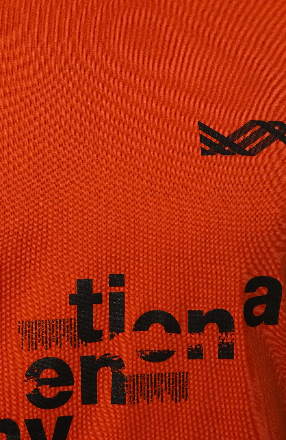 Мужская хлопковая футболка KNT оранжевого цвета, арт. UMM0236 | Фото 5 (Рукава: Короткие; Длина (для топов): Стандартные; Принт: С принтом; Материал внешний: Хлопок; Стили: Кэжуэл)