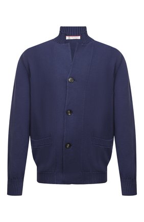 Мужской хлопковый кардиган BRUNELLO CUCINELLI синего цвета по цене 123000 руб., арт. M2872711 | Фото 1 Мужской хлопковый кардиган BRUNELLO CUCINELLI синего цвета, арт. M2872711 | Фото 1 (Длина (для топов): Стандартные; Рукава: Длинные; Материал внешний: Хлопок; Мужское Кросс-КТ: Кардиган-одежда; Стили: Кэжуэл)