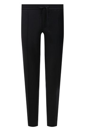 Мужские шерстяные брюки BRIONI темно-синего цвета, арт. RPM20L/PZA18/NEW SIDNEY | Фото 1 (Длина (брюки, джинсы): Стандартные; Материал внешний: Шерсть; Случай: Повседневный; Стили: Кэжуэл)