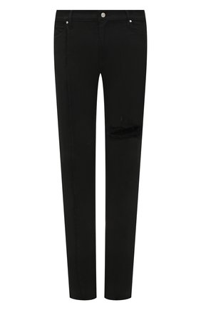 Мужские джинсы RTA черного цвета, арт. MH21-D0AC-1144BLACK | Фото 1 (Материал внешний: Хлопок, Деним; Длина (брюки, джинсы): Стандартные; Кросс-КТ: Деним; Силуэт М (брюки): Узкие; Стили: Гранж)