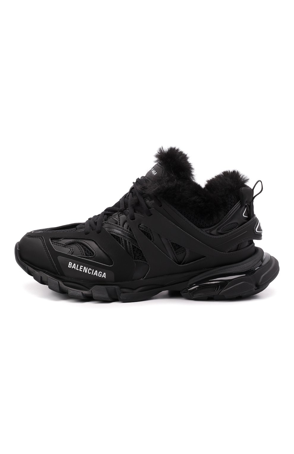 Мужские кроссовки track BALENCIAGA черного цвета, арт. 668556/W3CQ1 | Фото 4 (Материал внешний: Экокожа; Материал утеплителя: Экомех; Стили: Гранж; Подошва: Массивная)
