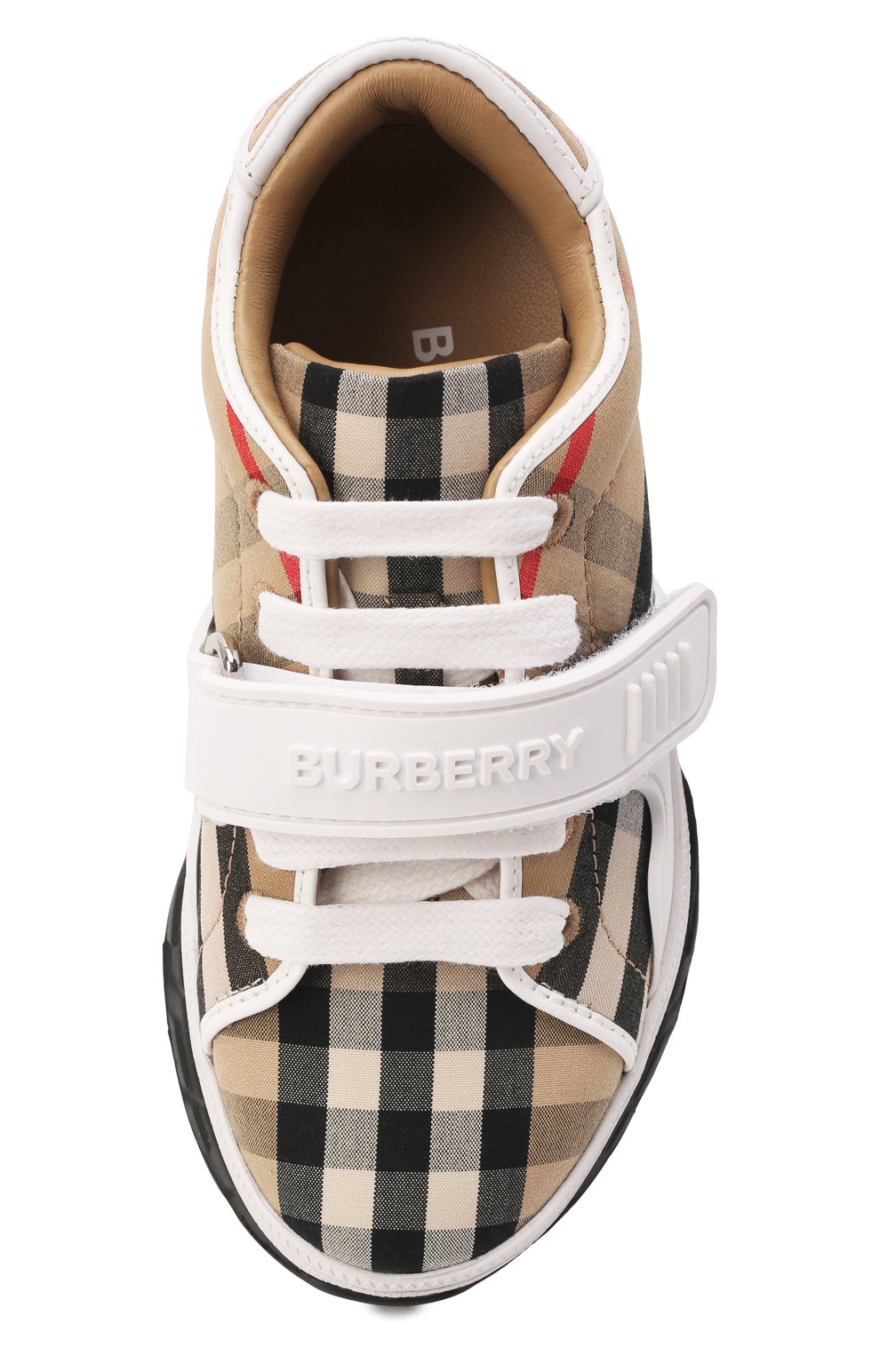 Мужского кроссовки BURBERRY бежевого цвета по цене 39700 руб., арт. 8049360 | Фото 4 Мужского кроссовки BURBERRY бежевого цвета, арт. 8049360 | Фото 4 (Материал внешний: Текстиль; Материал внутренний: Натуральная кожа; ширина носка стельки: 6)