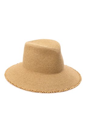 Женская шляпа ERIC JAVITS бежевого цвета, арт. 12999PEANUT | Фото 1 (Материал: Пластик, Текстиль, Синтетический материал)