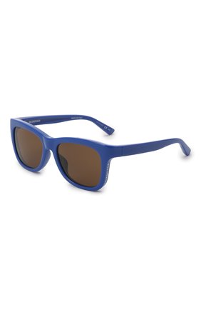 Женские солнцезащитные очки BALENCIAGA синего цвета, арт. 658749/T0007 | Фото 1 (Тип очков: С/з; Очки форма: Квадратные)