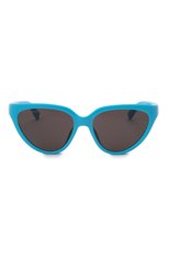 Женские солнцезащитные очки BALENCIAGA бирюзового цвета, арт. 658747/T0007 | Фото 3 (Тип очков: С/з; Очки форма: Cat-eye)