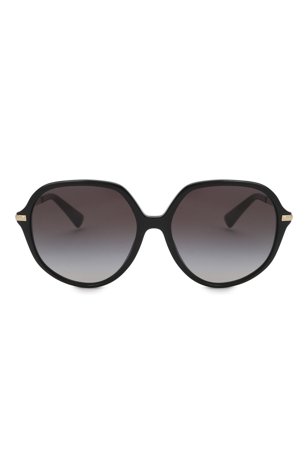 Женские солнцезащитные очки VALENTINO черного цвета, арт. 4099-50018G | Фото 3 (Тип очков: С/з; Оптика Гендер: оптика-женское; Очки форма: Круглые)