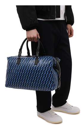 Мужская дорожная сумка DSQUARED2 синего цвета, арт. DFM0034 47504275 | Фото 2 (Размер: large; Ремень/цепочка: На ремешке; Материал: Текстиль)