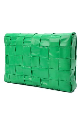 Мужская кожаная сумка cassette BOTTEGA VENETA зеленого цвета, арт. 691407/VCQ71 | Фото 4 (Материал: Натуральная кожа; Ремень/цепочка: На ремешке; Размер: large)