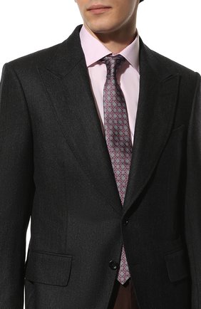 Мужской шелковый галстук CANALI розового цвета по цене 14650 руб., арт. 18/HJ03402 | Фото 2 Мужской шелковый галстук CANALI розового цвета, арт. 18/HJ03402 | Фото 2 (Материал: Шелк, Текстиль; Принт: С принтом)