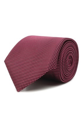 Мужской шелковый галстук CANALI розового цвета, арт. 18/HJ03380 | Фото 1 (Материал: Шелк, Текстиль; Принт: С принтом)