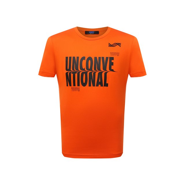 Хлопковая футболка KNT Оранжевый UMM0235 5611388