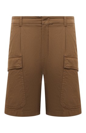 Мужские хлопковые шорты Z ZEGNA коричневого цвета по цене 39950 руб., арт. VZ158/ZZ306 | Фото 1 Мужские хлопковые шорты Z ZEGNA коричневого цвета, арт. VZ158/ZZ306 | Фото 1 (Длина Шорты М: До колена; Материал внешний: Хлопок; Мужское Кросс-КТ: Шорты-одежда; Стили: Кэжуэл; Принт: Без принта; Силуэт М (брюки): Карго; Случай: Повседневный)