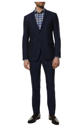 Мужской шерстяной костюм CORNELIANI темно-синего цвета по цене 173000 руб., арт. 897230-2118414/92 Q1 | Фото 1 Мужской шерстяной костюм CORNELIANI темно-синего цвета, арт. 897230-2118414/92 Q1 | Фото 1 (Материал подклада: Купро; Рукава: Длинные; Материал внешний: Шерсть; Костюмы М: Однобортный; Стили: Классический)