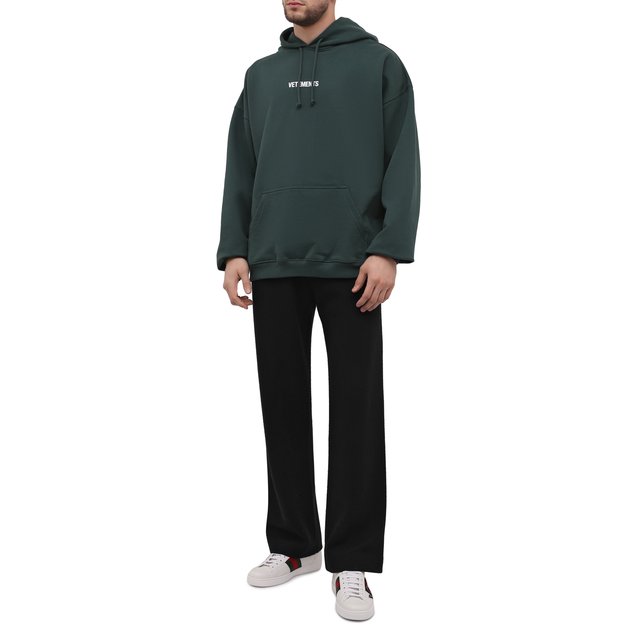 фото Кожаные кеды ace gucci