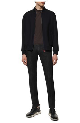 Мужской шерстяной бомбер KITON черного цвета по цене 634500 руб., арт. UW1085V0817A | Фото 2 Мужской шерстяной бомбер KITON черного цвета, арт. UW1085V0817A | Фото 2 (Материал внешний: Шерсть; Рукава: Длинные; Длина (верхняя одежда): Короткие; Кросс-КТ: Куртка; Мужское Кросс-КТ: шерсть и кашемир; Принт: Без принта)
