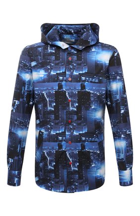 Мужская хлопковая рубашка KITON синего цвета по цене 63400 руб., арт. UMCMARH0808201 | Фото 1 Мужская хлопковая рубашка KITON синего цвета, арт. UMCMARH0808201 | Фото 1 (Рукава: Длинные; Материал внешний: Хлопок; Длина (для топов): Стандартные; Случай: Повседневный; Воротник: С капюшоном; Принт: С принтом; Манжеты: На кнопках; Стили: Кэжуэл)