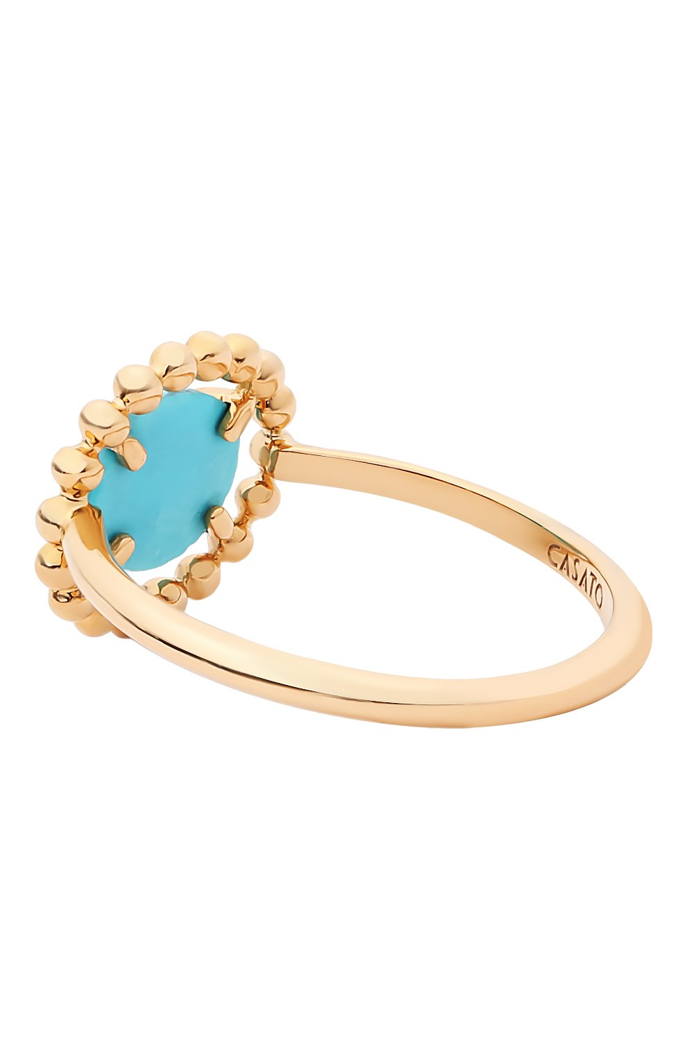 Женские кольцо CASATO бесцветного цвета, арт. MX1466TUR-P | Фото 4 (Драгоценные камни: Другие; Материал сплава: Розовое золото)