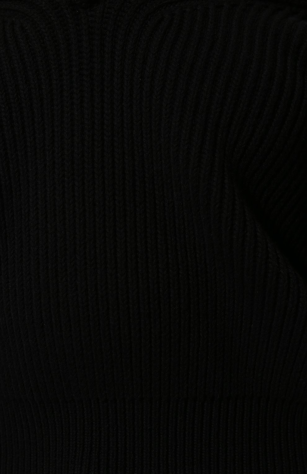 Женский хлопковый свитер ALEXANDERWANG.T черного цвета, арт. 4KC1221009 | Фото 5 (Женское Кросс-КТ: Свитер-одежда; Длина (для топов): Стандартные; Материал внешний: Хлопок; Рукава: 3/4; Стили: Романтичный)