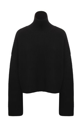 Женский хлопковый свитер BALENCIAGA черного цвета по цене 121000 руб., арт. 682002/T3227 | Фото 1