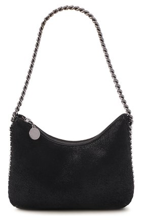 Женская сумка falabella STELLA MCCARTNEY черного цвета, арт. 7B0001/W8719 | Фото 1 (Сумки-технические: Сумки через плечо; Материал: Текстиль; Размер: small)