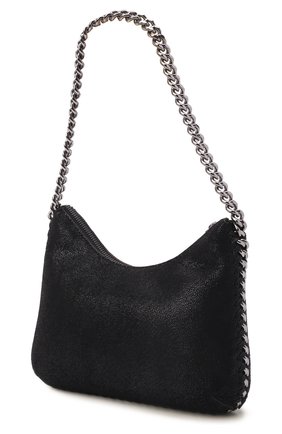 Женская сумка falabella STELLA MCCARTNEY черного цвета по цене 74250 руб., арт. 7B0001/W8719 | Фото 4 Женская сумка falabella STELLA MCCARTNEY черного цвета, арт. 7B0001/W8719 | Фото 4 (Сумки-технические: Сумки через плечо; Материал: Текстиль; Размер: small)