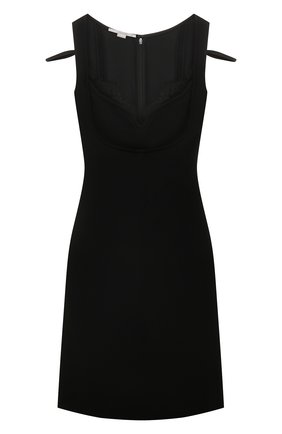 Женское платье STELLA MCCARTNEY черного цвета по цене 108500 руб., арт. 604323/SNA28 | Фото 1 Женское платье STELLA MCCARTNEY черного цвета, арт. 604323/SNA28 | Фото 1 (Длина Ж (юбки, платья, шорты): Мини; Материал внешний: Синтетический материал, Вискоза; Случай: Коктейльный; Женское Кросс-КТ: Платье-одежда; Стили: Гламурный; Рукава: Без рукавов)