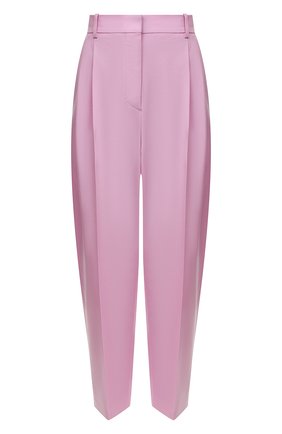 Женские шерстяные брюки STELLA MCCARTNEY розового цвета по цене 67750 руб., арт. 591964/SSA36 | Фото 1 Женские шерстяные брюки STELLA MCCARTNEY розового цвета, арт. 591964/SSA36 | Фото 1 (Длина (брюки, джинсы): Укороченные; Материал внешний: Шерсть; Стили: Кэжуэл; Силуэт Ж (брюки и джинсы): Прямые; Женское Кросс-КТ: Брюки-одежда)