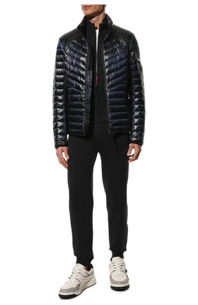 Мужская утепленная куртка BOGNER темно-синего цвета, арт. 38166549 | Фото 2 (Длина (верхняя одежда): Короткие; Рукава: Длинные; Материал подклада: Синтетический материал; Материал внешний: Синтетический материал; Стили: Кэжуэл; Кросс-КТ: Куртка; Мужское Кросс-КТ: утепленные куртки)