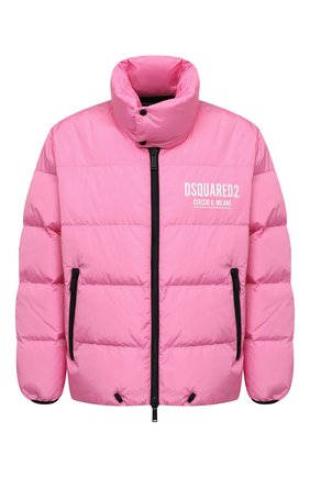 Мужская пуховая куртка DSQUARED2 розового цвета, арт. S74AM1259/S53817 | Фото 1 (Материал подклада: Синтетический материал; Материал утеплителя: Пух и перо; Рукава: Длинные; Длина (верхняя одежда): Короткие; Материал внешний: Синтетический материал; Кросс-КТ: Куртка; Мужское Кросс-КТ: пуховик-короткий; Стили: Романтичный)