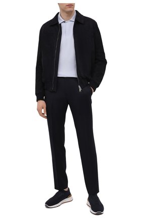 Мужское хлопковое поло ERMENEGILDO ZEGNA светло-голубого цвета по цене 41650 руб., арт. UZ351/757 | Фото 2 Мужское хлопковое поло ERMENEGILDO ZEGNA светло-голубого цвета, арт. UZ351/757 | Фото 2 (Длина (для топов): Стандартные; Рукава: Короткие; Материал внешний: Хлопок; Стили: Кэжуэл; Застежка: Пуговицы)