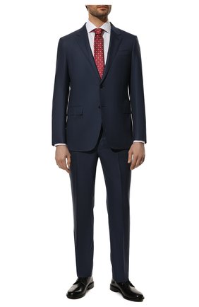 Мужской шерстяной костюм ERMENEGILDO ZEGNA синего цвета по цене 360500 руб., арт. 322542/221225 | Фото 1 Мужской шерстяной костюм ERMENEGILDO ZEGNA синего цвета, арт. 322542/221225 | Фото 1 (Материал внешний: Шерсть; Рукава: Длинные; Материал подклада: Купро; Стили: Классический; Костюмы М: Однобортный)