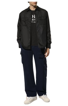 Мужская хлопковая футболка POLO RALPH LAUREN черного цвета по цене 9955 руб., арт. 710858273 | Фото 2 Мужская хлопковая футболка POLO RALPH LAUREN черного цвета, арт. 710858273 | Фото 2 (Рукава: Короткие; Материал внешний: Хлопок; Длина (для топов): Стандартные; Принт: С принтом; Стили: Кэжуэл)