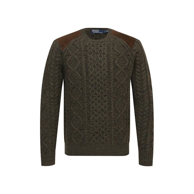 Шерстяной свитер Polo Ralph Lauren 710858005, цвет хаки, размер 52 - фото 1
