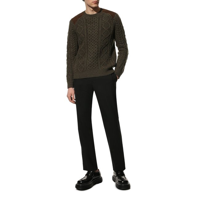 Шерстяной свитер Polo Ralph Lauren 710858005, цвет хаки, размер 52 - фото 2