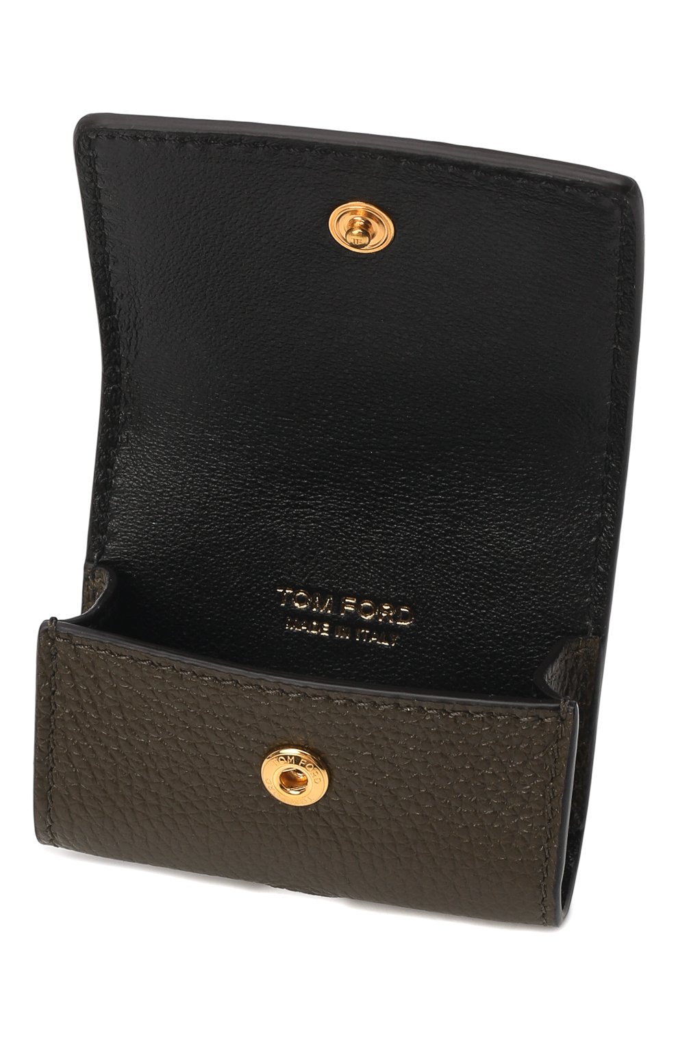 Кожаный чехол для airpods pro TOM FORD хаки цвета по цене 42650 руб., арт. S0408T-LCL095 | Фото 4 Кожаный чехол для airpods pro TOM FORD хаки цвета, арт. S0408T-LCL095 | Фото 4 (Материал: Натуральная кожа)