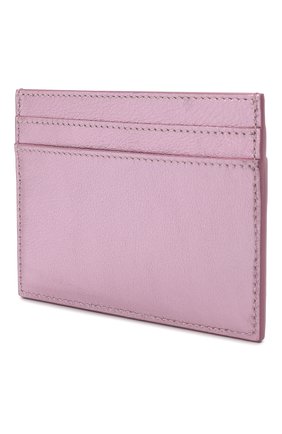 Женский кожаный футляр для кредитных карт SAINT LAURENT розового цвета, арт. 370778/AAAGJ | Фото 2 (Материал: Натуральная кожа)