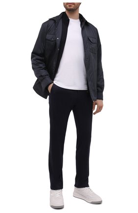 Мужские шерстяные брюки CORNELIANI темно-синего цвета по цене 39950 руб., арт. 894L13-2116851/00 | Фото 2 Мужские шерстяные брюки CORNELIANI темно-синего цвета, арт. 894L13-2116851/00 | Фото 2 (Материал внешний: Шерсть; Длина (брюки, джинсы): Стандартные; Случай: Повседневный; Стили: Кэжуэл)