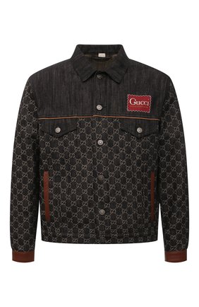 Мужская джинсовая куртка GUCCI черного цвета по цене 230500 руб., арт. 649110/XDBR2 | Фото 1 Мужская джинсовая куртка GUCCI черного цвета, арт. 649110/XDBR2 | Фото 1 (Длина (верхняя одежда): Короткие; Рукава: Длинные; Материал внешний: Хлопок, Деним; Кросс-КТ: Деним, Куртка; Стили: Гранж)