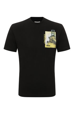 Мужская хлопковая футболка KENZO черного цвета, арт. FC55TS2134SA | Фото 1 (Рукава: Короткие; Длина (для топов): Стандартные; Материал внешний: Хлопок; Принт: С принтом)