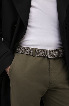 Мужской ремень CORNELIANI коричневого цвета по цене 22550 руб., арт. 89V359-2120852/00 | Фото 2 Мужской ремень CORNELIANI коричневого цвета, арт. 89V359-2120852/00 | Фото 2 (Материал: Текстиль; Случай: Повседневный)