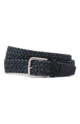 Мужской ремень CORNELIANI темно-синего цвета по цене 22550 руб., арт. 89V359-2120852/00 | Фото 1 Мужской ремень CORNELIANI темно-синего цвета, арт. 89V359-2120852/00 | Фото 1 (Материал: Текстиль; Случай: Повседневный)