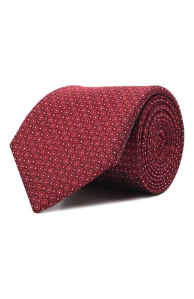 Мужской шелковый галстук CANALI красного цвета по цене 14650 руб., арт. 18/HJ03387 | Фото 1 Мужской шелковый галстук CANALI красного цвета, арт. 18/HJ03387 | Фото 1 (Материал: Шелк, Текстиль; Принт: С принтом)