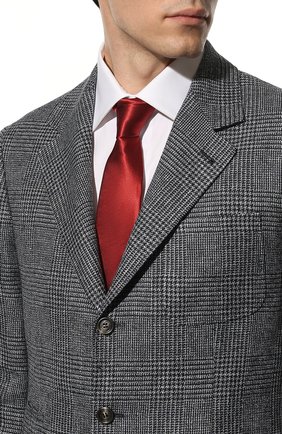 Мужской шелковый галстук CANALI красного цвета, арт. 18/HJ03386 | Фото 2 (Материал: Шелк, Текстиль; Принт: Без принта)