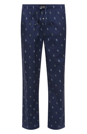 Мужские хлопковые домашние брюки POLO RALPH LAUREN темно-синего цвета, арт. 714862799/002 | Фото 1 (Материал внешний: Хлопок; Длина (брюки, джинсы): Стандартные; Кросс-КТ: домашняя одежда)