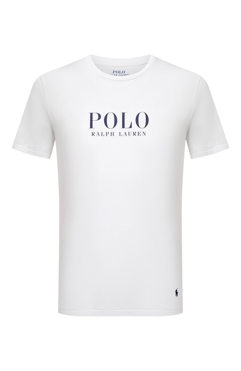 Мужская хлопковая футболка POLO RALPH LAUREN белого цвета, арт. 714862615 | Фото 1 (Кросс-КТ: домашняя одежда; Рукава: Короткие; Длина (для топов): Стандартные; Материал внешний: Хлопок)